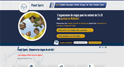 Desktop Screenshot of planetsports.be