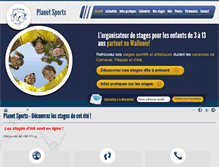 Tablet Screenshot of planetsports.be